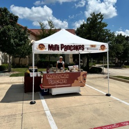 We love it when @munchipancakesatx is onsite! 😋🥞
•
•
•
#munchipancake #atx #minipancakes #pflugerville #texas #apartments #lovewhereyoulive #highlandsatx Instagram post from @highlandsatx on June 28, 2024 16:08:42pm